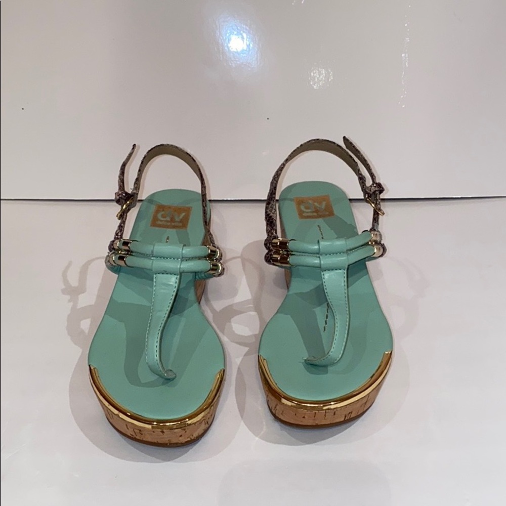 Dolce Vita mint open toe wedge